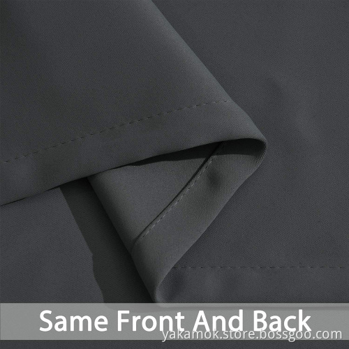 Dark Grey Sliding Door Curtains